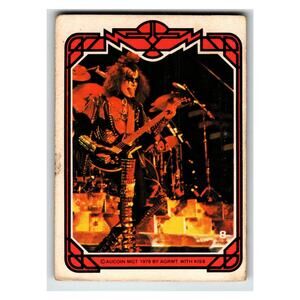 KISS Gene Simmons 1978 Vintage Card #8 Aucoin MGT